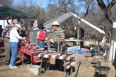 vendors with wrought iron